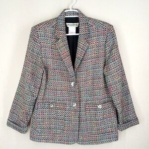 Vintage Appleseed's Multicolor Academia Vibes Blazer Size 12P